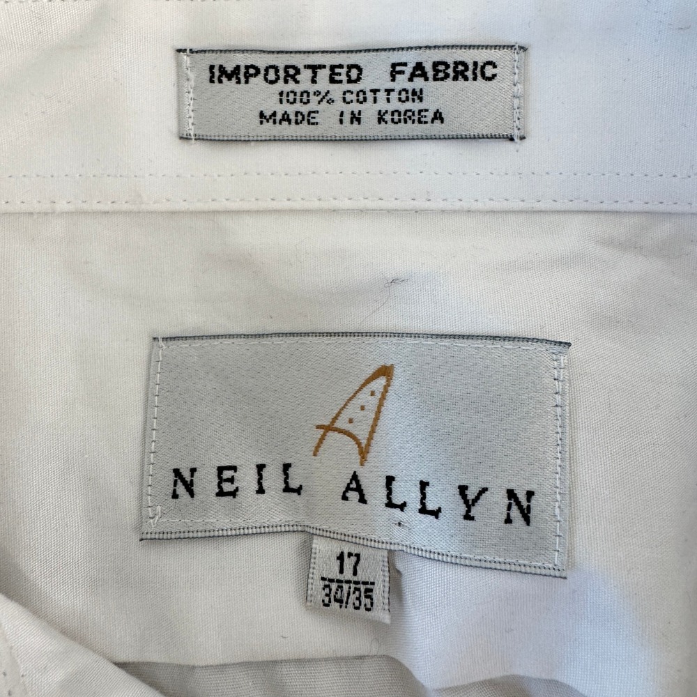 Upcycled Neil Allyn White Pleated Tuxedo Shirt Corset Back Womens XL Victorian - Picture 9 of 13